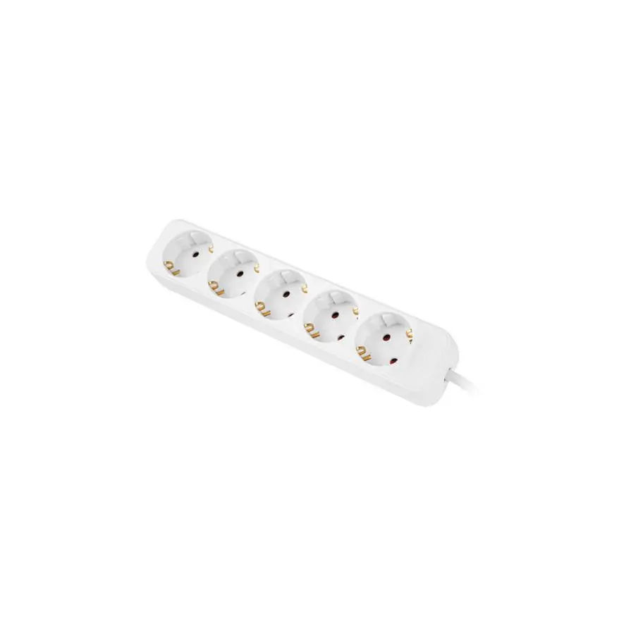 Steckdosenleiste - Lanberg 5x Schuko - 3m - weiß