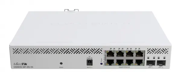 Switch - MikroTik - PoE CSS610 - 8P - 2S+IN