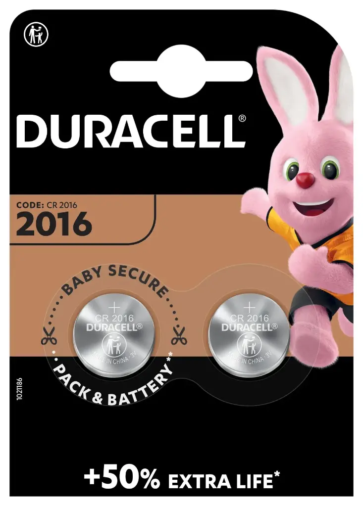 Batterie - Duracell - Knopfzelle CR2016 - 3.0V - Lithium - 2St.
