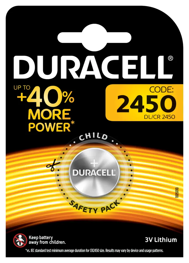 Batterie - Duracell - Knopfzelle - CR2450 3.0V - Lithium - 1St.