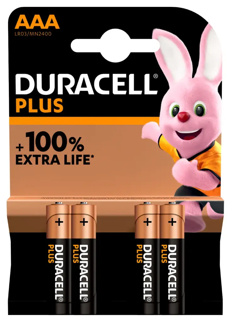 Batterie - Duracell - Plus - AAA (MN2400/LR03) - Micro - 4St.