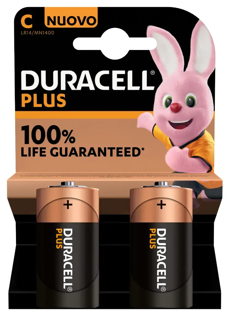 Batterie - Duracell - Plus NEW - C (MN1400/LR14) Baby - 2St.