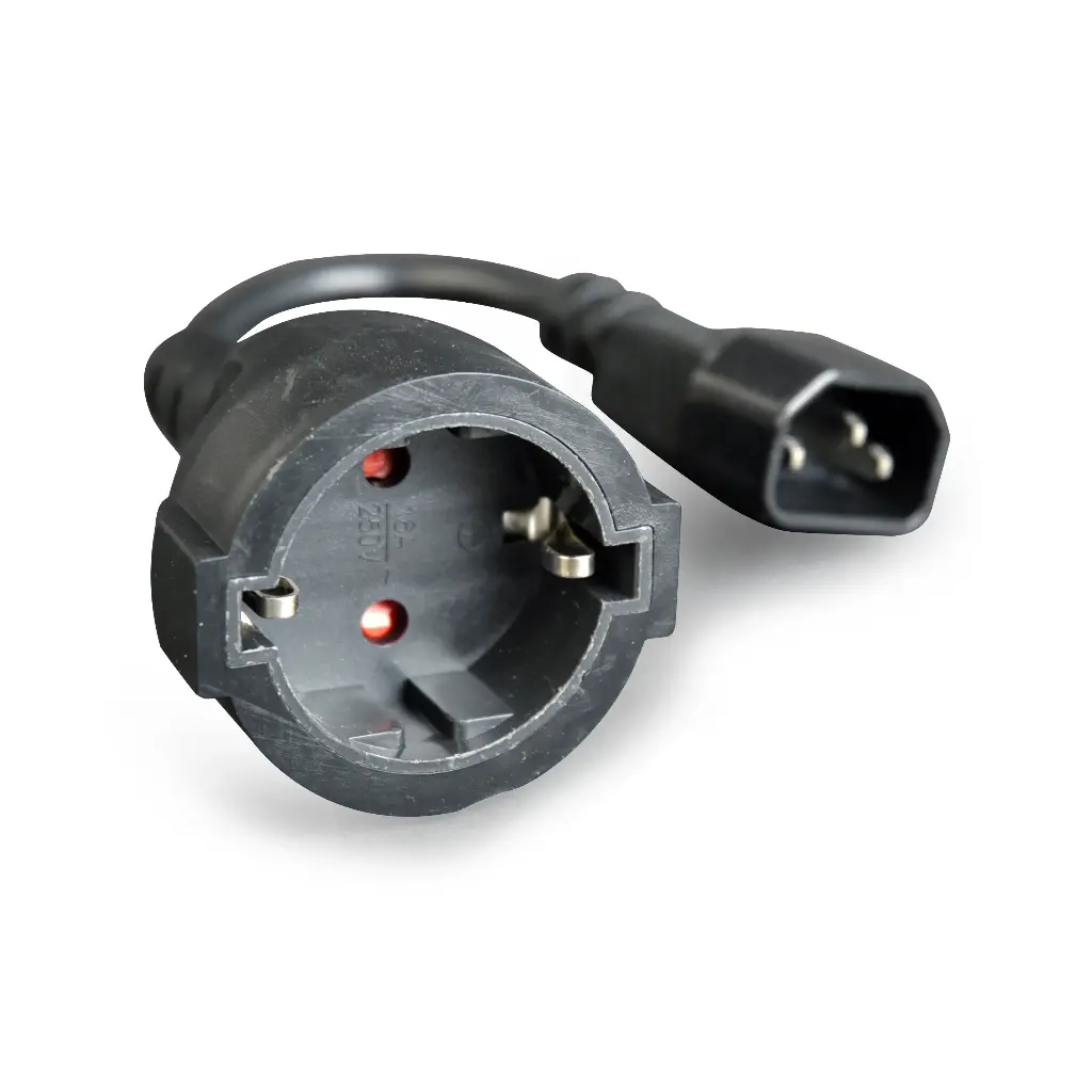 [PC-SFC14M-01] Netzadapterkabel - gembird - C14-Stecker auf Schuko-Buchse
