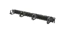 DIGITUS - Rangierpanel 1HE 19" 4xBügel mit Bürstenleiste
