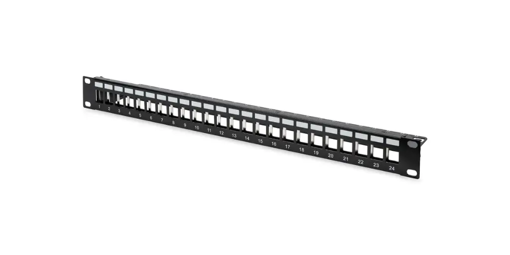 [DN-91411] DIGITUS - Patchpanel 1HE 24-Port Modular schwarz