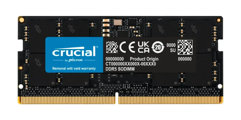 [CT16G48C40S5] Arbeitsspeicher - SO DDR5 16GB PC 4800 CL40 Crucial Value 1,1V retail