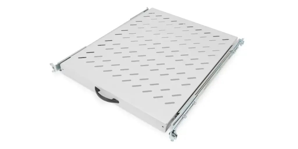 [DN-19 TRAY-2-800] Fachboden - DIGITUS - 1HE T80 bis 25kg ausziehbar (grau)