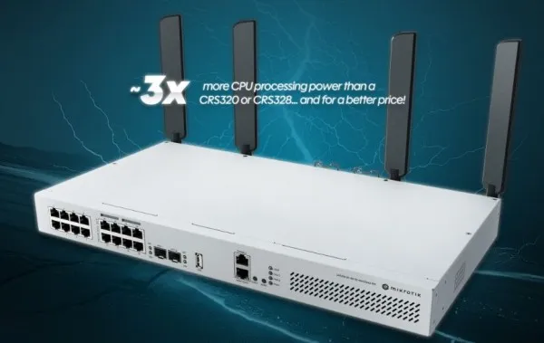 [CRS418-8P-8G-2S+5axQ2axQ-RM] Router - MikroTik - CRS418-8P-8G-2S+5axQ2axQ-RM