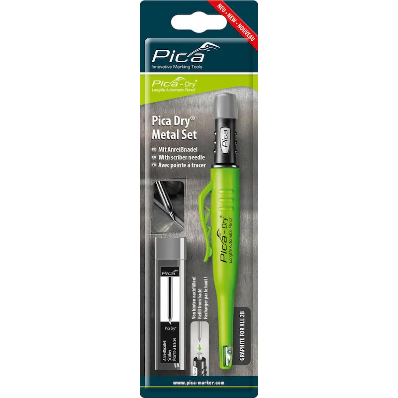 Tieflochmarker-Bleistift - Pica - Dry Metal 3030 grün - 2,8 mm