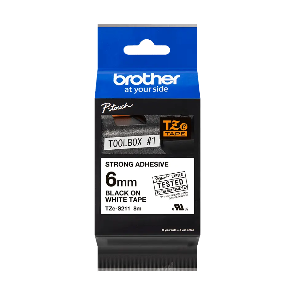 [TZe-S211] Brother P-Touch TZe-S2X1 extra-stark (6 mm)