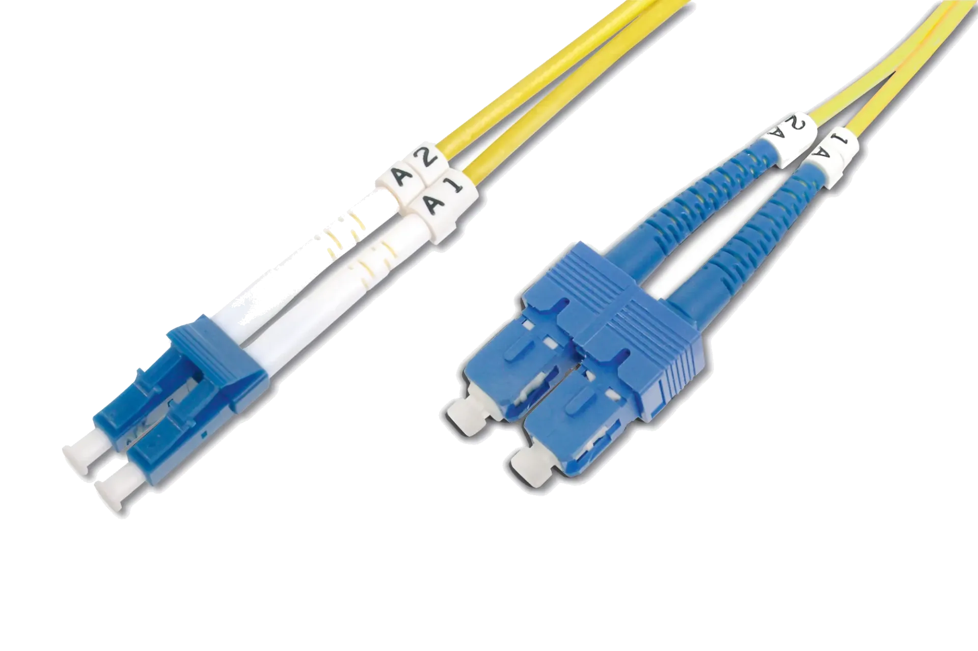 [PATCH-SM-OS2-LC-SC-0100] LWL Patchkabel - OS2 - Duplex - LC->SC (1,00 Meter)