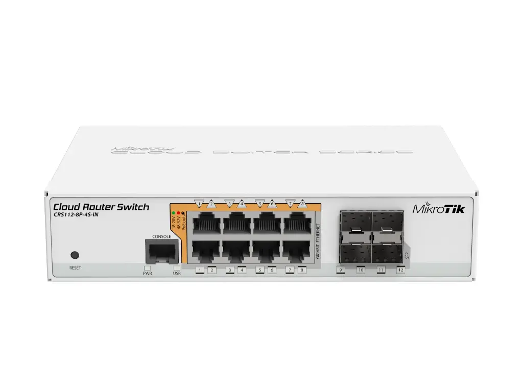 Router - MikroTik - CRS112-8P-4S-IN