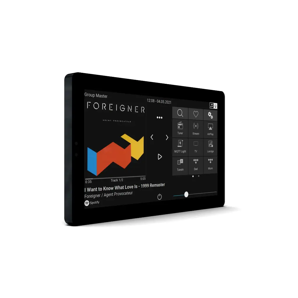 TouchPad7 - Bedienpanel für Musik u. KNX